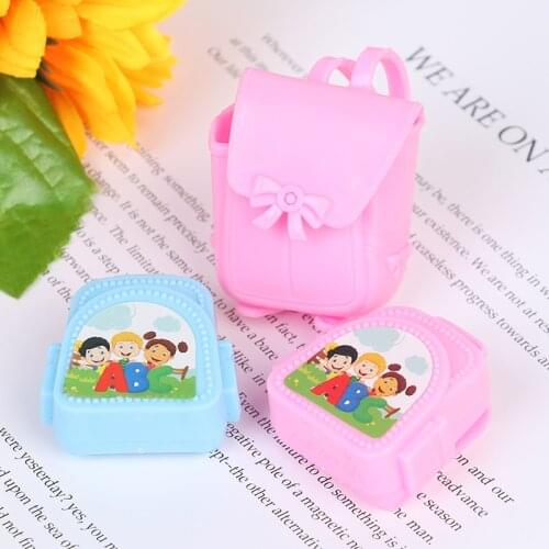 Cute Doll Bag Plastic Backpack Plastic Shoulder School DIY Accessories Dollhouse