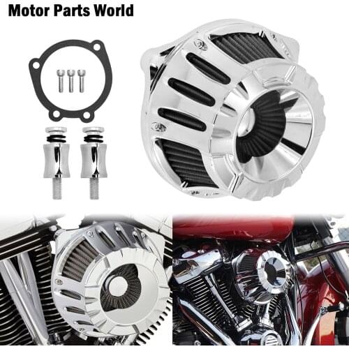 Motorcycle CNC Chrome Crafts Air Filter Cleaner Intake Filter For Harley Dyna FLSTNSE Touring Road Glide Softail Sportster XL883
