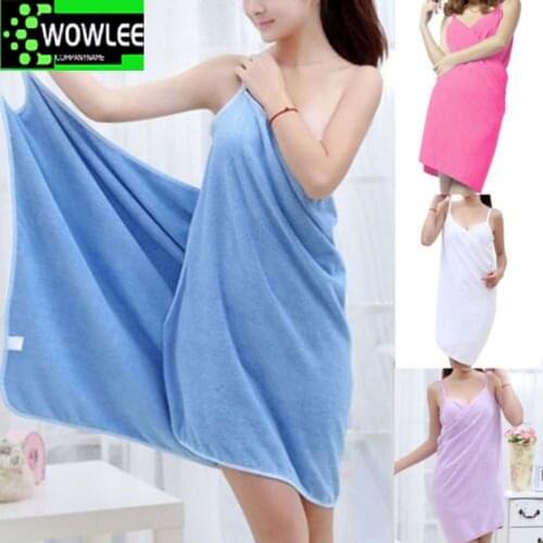 Creative Bath Wearable Towel Dress Girls Women Lady Fast Drying Beach Spa