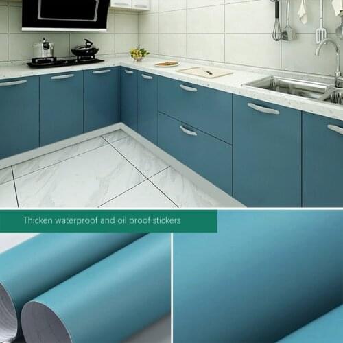 Furniture Cabinets Self Adhesive Film Wallpapers PVC Waterproof Wardrobe Desktop Kitchen Stickers Drawer Contact Paper Thickened