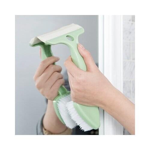 BF040 Ceramic tile cleaning brush double head bathroom cleaning brush slit brush toilet floor brush glass wiper 23.5*10.5cm