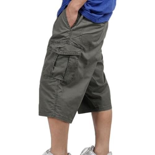 Shorts Men Loose Cargo Shorts Bermuda Masculina Plus Size 5XL 6XL Casual Capris Pocket Short Mens Cotton Sweatpants Pantalones
