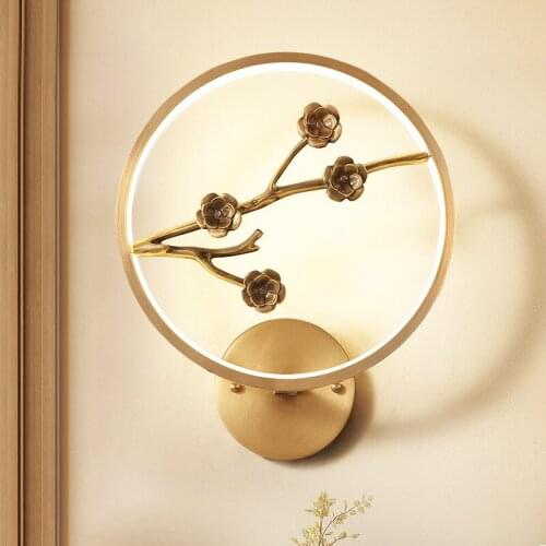 Modern Bedroom Bed Wall Lamp Creative Hallway Stairs Sitting Room Background Bathroom Flower Wall Light