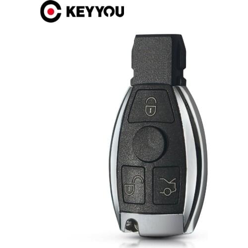 KEYYOU Smart Remote Key Shell Fob For Mercedes Benz Year 2000+ NEC and BGA Style 3 Buttons Key Case