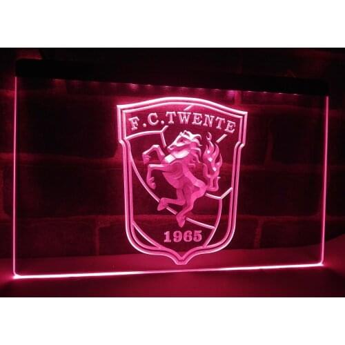 ZH001r- FC Twente Enschede Eredivisie Football LED Neon Sign