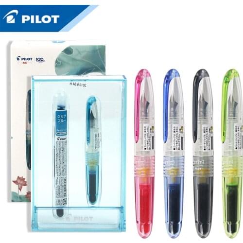 1Pcs Japan PILOT Petit1 color Fountain Pen set SPN-20F transparent mini pen F nib cute ultra short pen