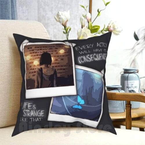 Strange Like That Pillow Case Printed Home Soft Throw Pillow Life Is Strange Lis Dontnod Dontnod Entertainment Square