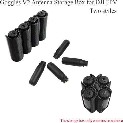 For DJI FPV Goggles V2 Signal Antenna Storage Box Anti-lost Protective Carring Case Combo RC Drone Flight Glasses Accessories