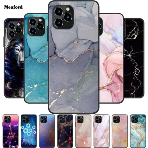 Marbling TPU Case For Oukitel C21 Pro Case Soft Silicone Cover For Oukitel C21 C22 Bumper Case Black Funda Coque For OukitelC22