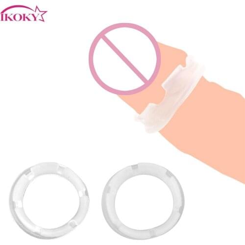 Glans Delay Trainer Foreskin Resistance Ring Cock Penis Widening Rings Tassel Penis Ring 2pcs Foreskin Correction