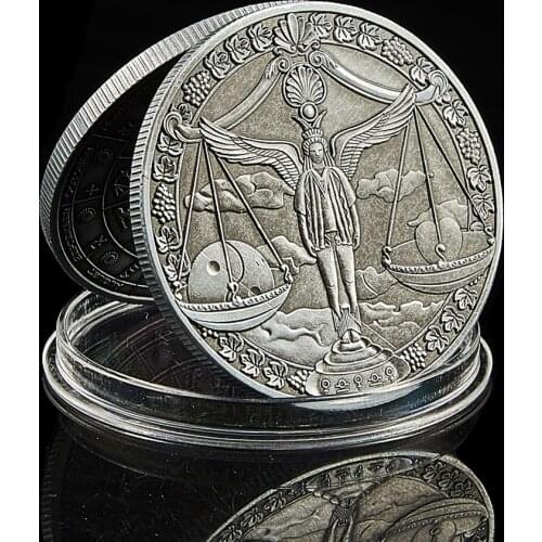 2020 Vintage Western 12 Constellation Astrology Libra Token Collectible Coin Vaule