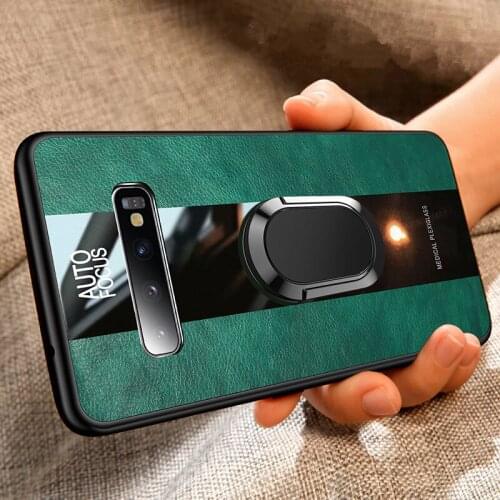 For Samsung Galaxy Note 20 Ultra Case Leather Phone Back Cover Samsung Note 9 8 10 Plus Note20 20Ultra Car Magnetic Holder Cases