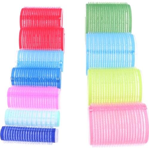 Jumbo Hair Rollers 6 Pcs Curlers Self Grip Holding Rollers Hairdressing Curlers Hair Design Sticky Cling Style For DIY