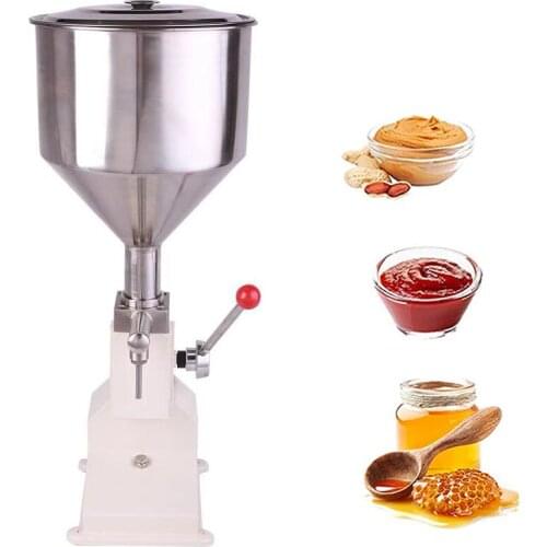 Manual Paste Liquid Filling Machine Bottle Filler Machine 5-50ml Manual Hand Pressure Liquid Packaging Equipment A03