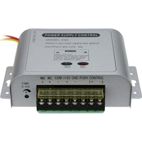 DC12V 5A metal case Door Access Controller system Switch Power Supply for electric door rim lock drop bolt
