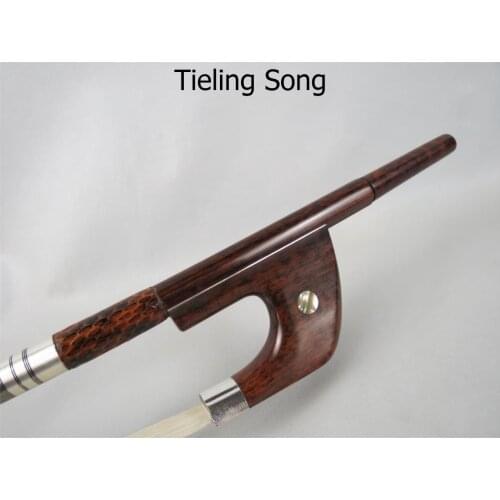 German-style Professional snakewood Marstro 3/4 bass bow,Copper mounted #8089