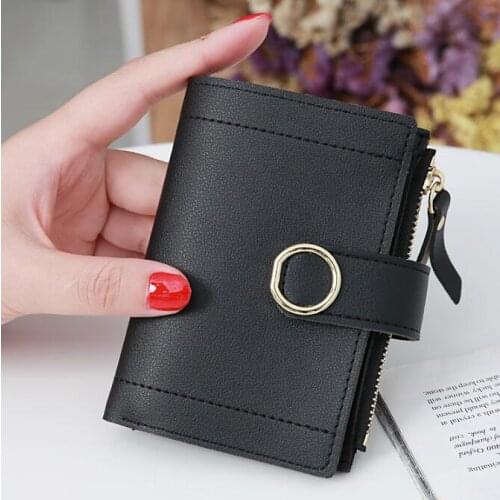 New Fashion Womens Wallet Short Women Coin Purse Wallets For Woman Card Holder Small Ladies Wallet Female Hasp Mini Clutch 2021