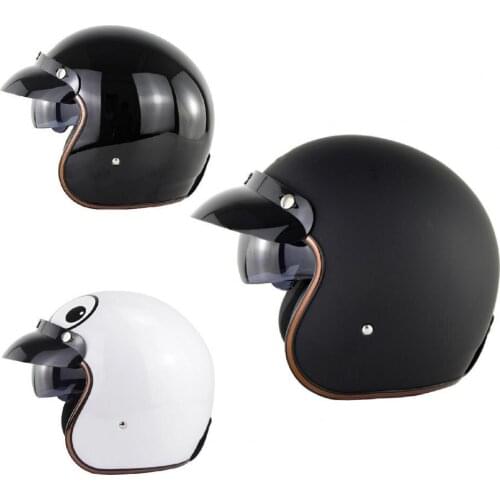 New Style Professional Full Helmet Vintage Impact Resistance Mirrored Motorcycle Retro Helmet for Motorcycle Accessories Goods