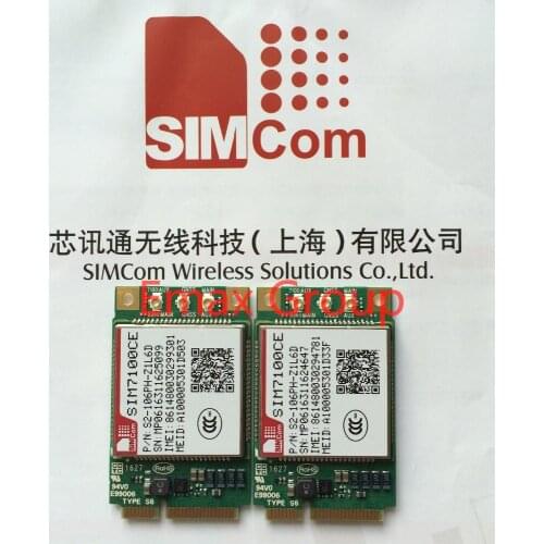 By DHL SIM7100CE Mini PCIE Guaranteed 4G 100% New Original TDD-LTE/FDD-LTE/WCDMA B38/B39/B40/B41 B1/B3/B7 JINYUSHI stock