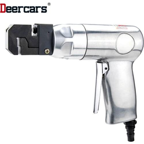 Steel Aluminium Plate Pneumatic Puncher Fold Edge Machine Pistol Air Punching Crimping Tool 3 4 5mm