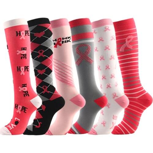 Multi-color Women Men Long Thigh High Socks Compression Stretch Stockings Outdoor Party Funny Elastic Nursing Calf Socks Female