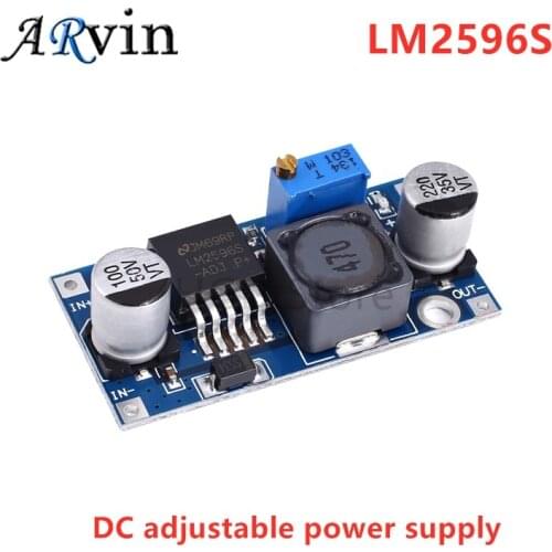 LM2596s DC-DC step-down power supply module 3A adjustable step-down module LM2596 voltage regulator 24V 12V 5V 3V