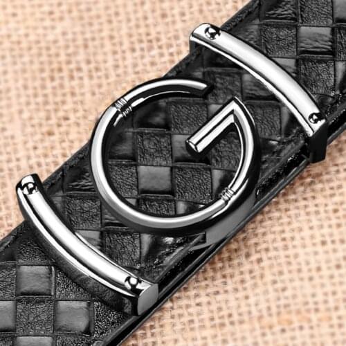 High Quality G letter belt men fashion balck luxury Waist strap Cowski genuine leather designer Casual Waistband ceinture homme