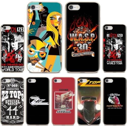 The Black Eyed Peas ZZ Top W.A.S.P Band For Samsung Galaxy Note 3 4 5 8 9 S3 S4 S5 Mini S6 S7 Edge S8 S9 S10 Plus Soft Cover
