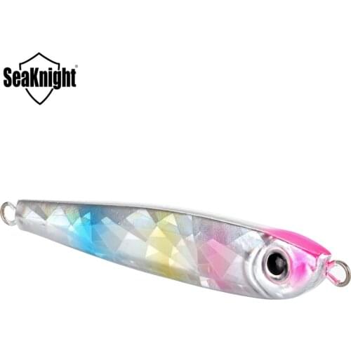 SeaKnight SK302 Mini Jig 21g 28g 30g 40g 1PC Spoon Metal Jig Fishing Lure Artificial Bait 3D Eyes Ocean Bost Fishing Tackle