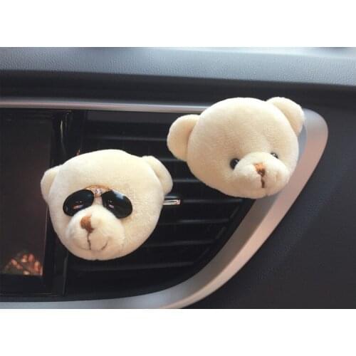 Cute Bear Ornaments Car Vents Perfume Clip Air Freshener Automobile Interior Fragrance Decoration car accessories