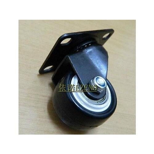 4x 1.57" Steel Swivel Plate Casters Wheel Bearing 440.92 lb Black QC