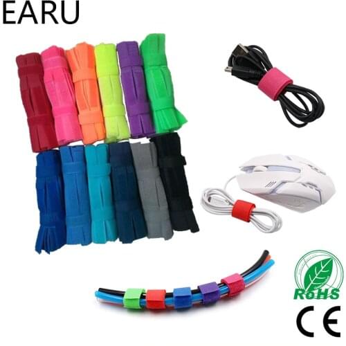 50pcs Zip Wire Cable Tie Cable Holder Organizer Management Colored Charger Cord Management Protetor Earphone Accessorie