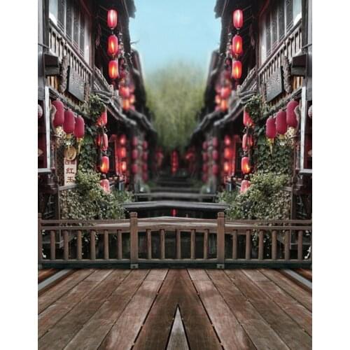 5x7ft Chinese Traditional House Building Photography Backdrops Photo Props Studio Background
