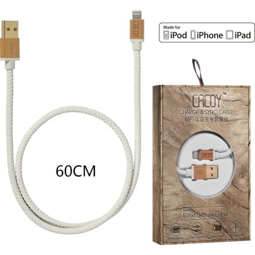 60cm MFi Certified USB Cable for iPhone X Xs Max XR 2.4A Fast Charging USB Data Cable for iPhone Cable 8 7 6Plus USB Charge Cord