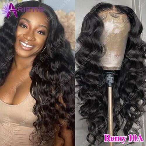 Brazilian Loose Deep Wave Human Hair Wig For Black Women 13x4x1 T Part Lace Wig & 4x1 Loose Wave Lace Front Human Hair Wigs