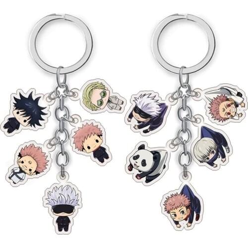 Anime Jujutsu Kaisen Keychains Fashion Acryl New Type Key Chain Mens Womens Bag Packing Accessories Key Chain Child Gift