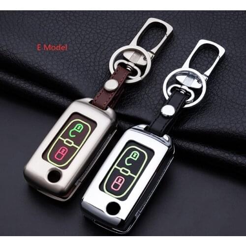 Zinc alloy+Leather Car Key Fob Remote Cover Case For Peugeot 107 206 207 208 306 307 308 407 For Citroen C2 C3 C4 C5 C6 Quatre
