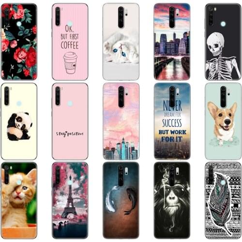 For xiaomi Redmi Note 8T Case For xiaomi Redmi Note 8 2021 Case Funda Coque Redmi NOTE 8 PRO Case Silicone Painting Soft TPU cat
