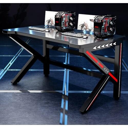 Black computer desk home desktop game e-sports table anchor live computer desk game Internet cafe gaming desk