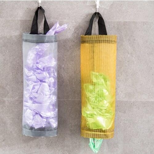 Dispenser Storage Plastic Bags Grocery Garbage Wall Mounred Home Organization Hanging Holder Trash Kitchen