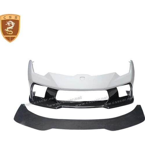 For Lamborghini LP580 LP610 Half Carbon Front Bumper Upgrade Vorsteiner style front bumper FRP with CF Auto Bumpers Accessories