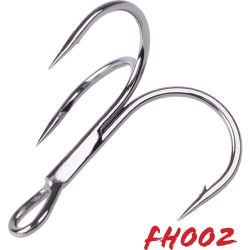 FTK 10-20pcs/pack Round Treble Hook Japan High Carbon Steel Fishing Lure Hook Bass Pike Barbed Hook High Quality Fishhooks