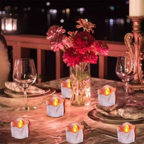 3PCS Simulation Flameless LED Candle Valentines Day Wedding Proposal Birthday Party Decoration Home Decoration Atmosphere Light