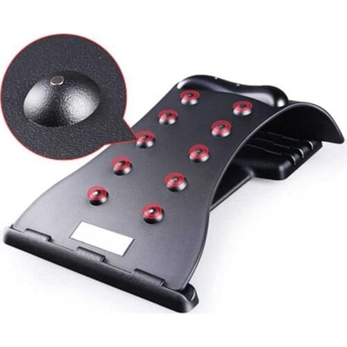 Magnetic Back Lumbar Stretch Massager Waist Stretcher Vertebral Pain Relieving Massage Stretcher Acupuncture Point Massage Tool