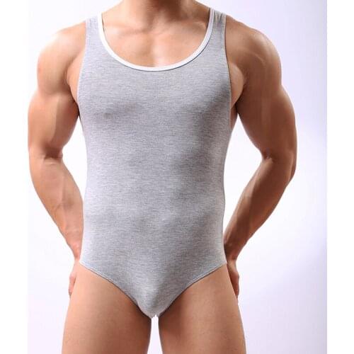 Mens Sexy Modal Undershirt Men Bodysuit Body Man Jumpsuit Wresting Undershirts Tight Shaper Gay Exotic Club Jumpsuit