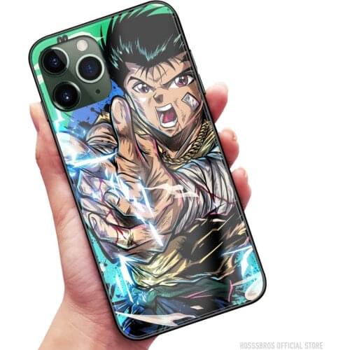 Yu Yu Hakusho Yusuke Urameshi Soft Silicone Glass for iPhone SE 6 6s 7 8 Plus X XR XS 11 12 Mini Pro Max Phone Case Cover Shell