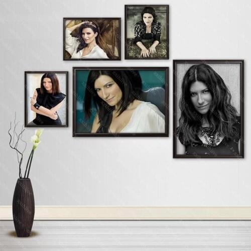 Singer LAURA PAUSINI Posters Wall Art Decor Picture Modern Home Room Decoration Quality Canvas Painting More Size Customizable