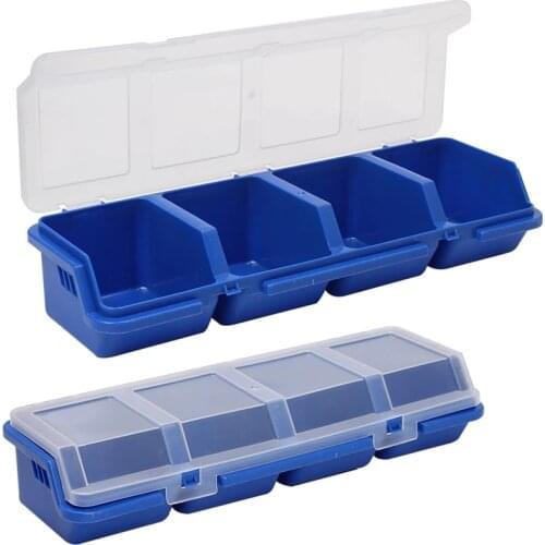 Plastic Box Storage Box Compartment With Cover Hardware Tool Multi-Function Combination Classification Screw Box ToolBox Parts