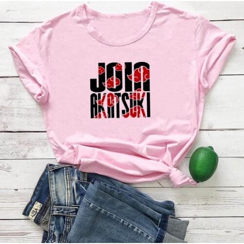 Join Akatsuki T-shirt Women Cotton Tide Graphics Tee Shirt Femme Fashion Vintage Harajuku Women T Shirt Streetwear Tshirt Women