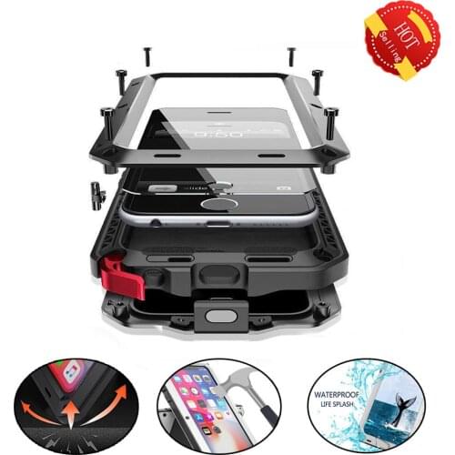 Heavy Duty Protection Doom Armor Metal Aluminum Phone Case for iPhone 12 Mini 11 Pro XS MAX XR 6 6S 7 8 Plus X Shockproof Cover
